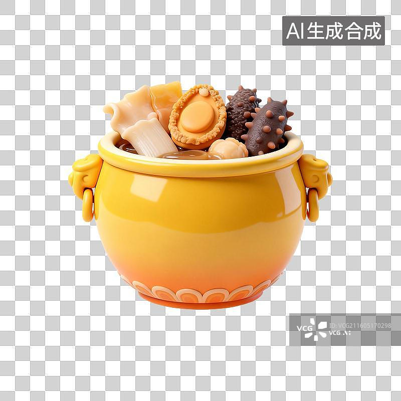 【AI数字艺术】传统中式佛跳墙图片素材