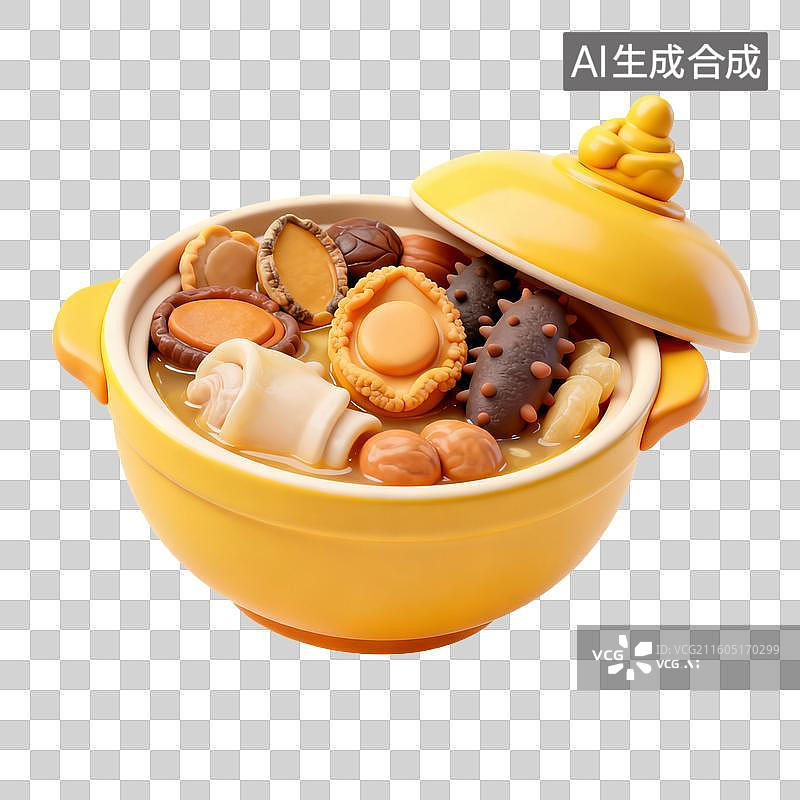 【AI数字艺术】传统中式佛跳墙图片素材