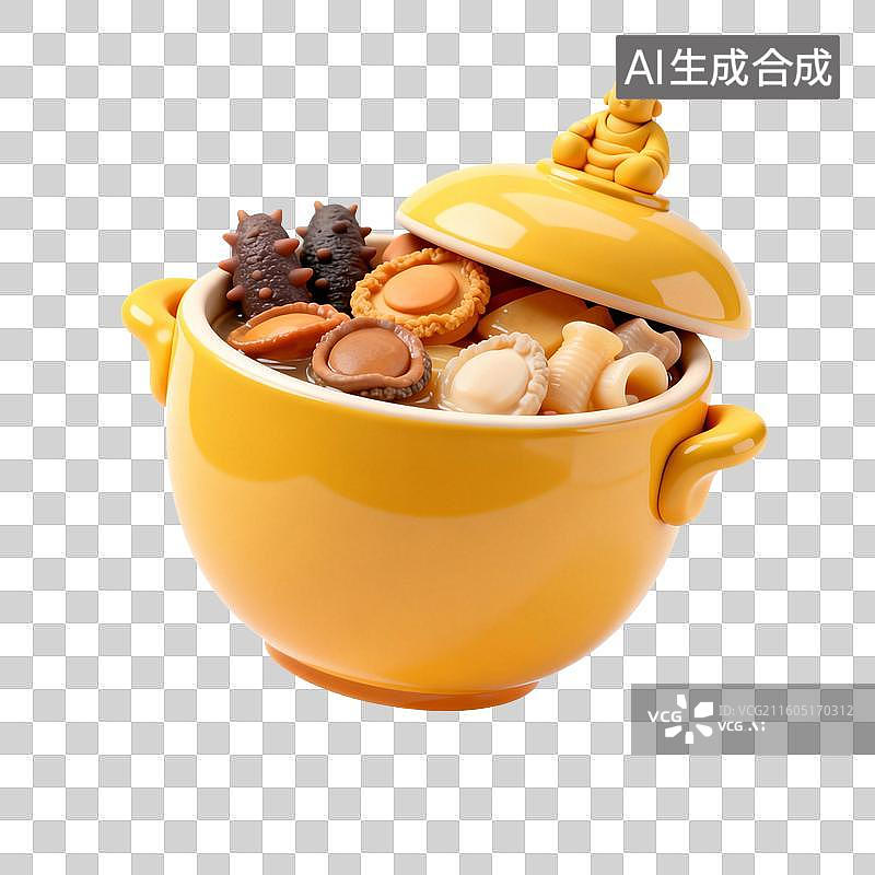 【AI数字艺术】传统中式佛跳墙图片素材