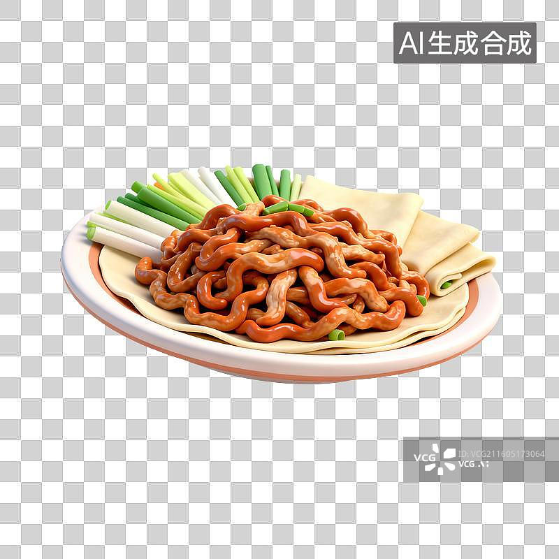 【AI数字艺术】美味京酱肉丝图片素材