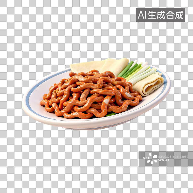 【AI数字艺术】美味京酱肉丝图片素材