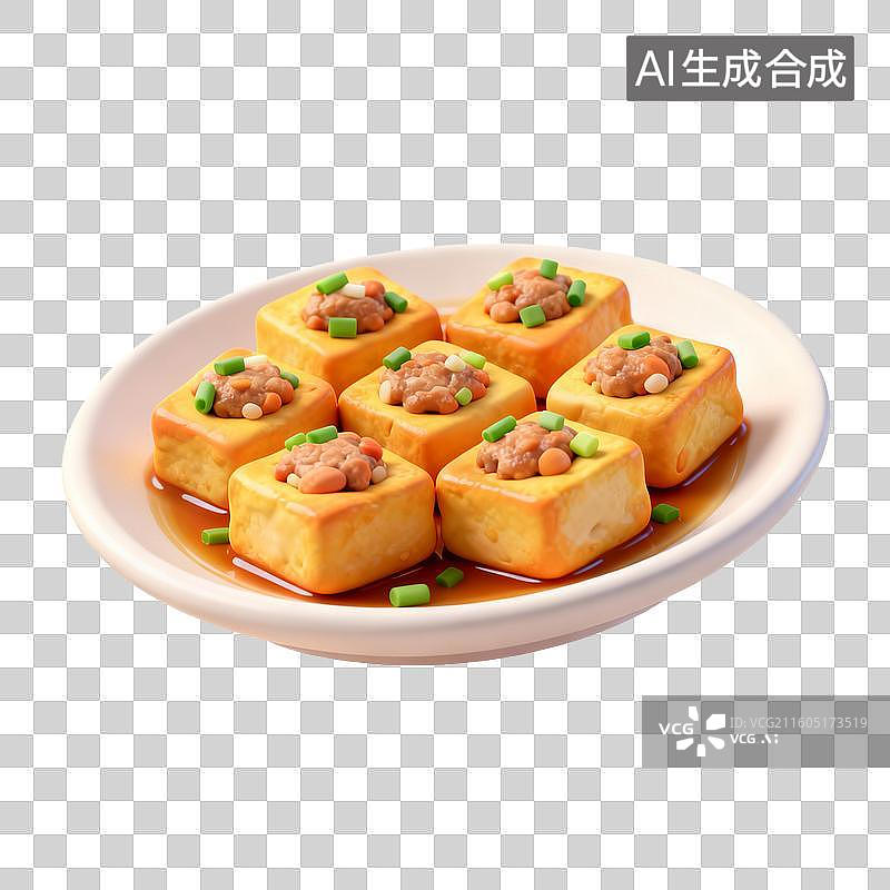 【AI数字艺术】家常客家酿豆腐图片素材