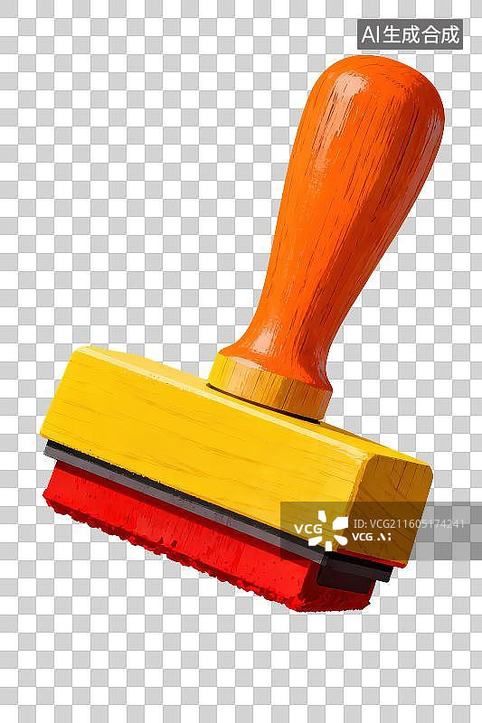 【AI数字艺术】3D渲染免抠图形元素卡通方形印章图片素材