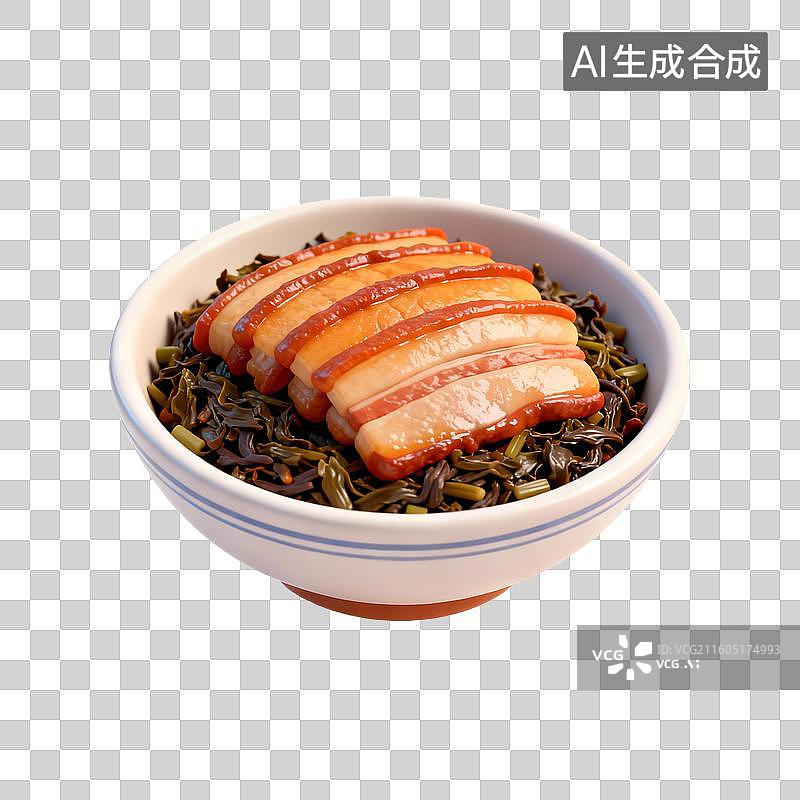 【AI数字艺术】梅菜扣肉的美味呈现图片素材