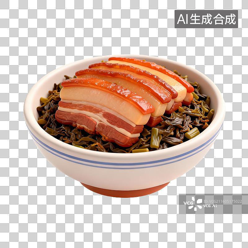 【AI数字艺术】梅菜扣肉的美味呈现图片素材