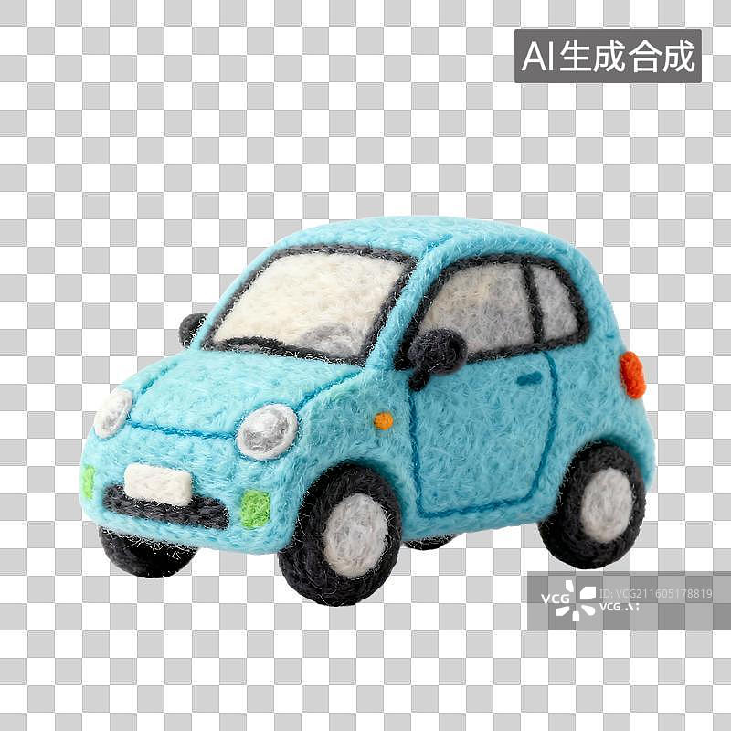 【AI数字艺术】3D可爱风毛毡科技教育元素图片素材