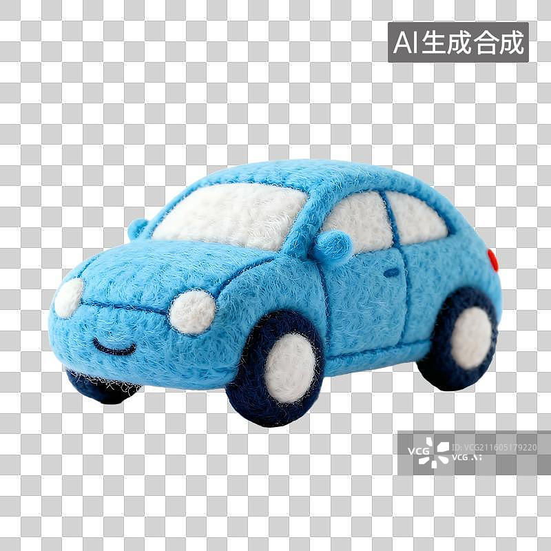 【AI数字艺术】3D可爱风毛毡科技教育元素图片素材