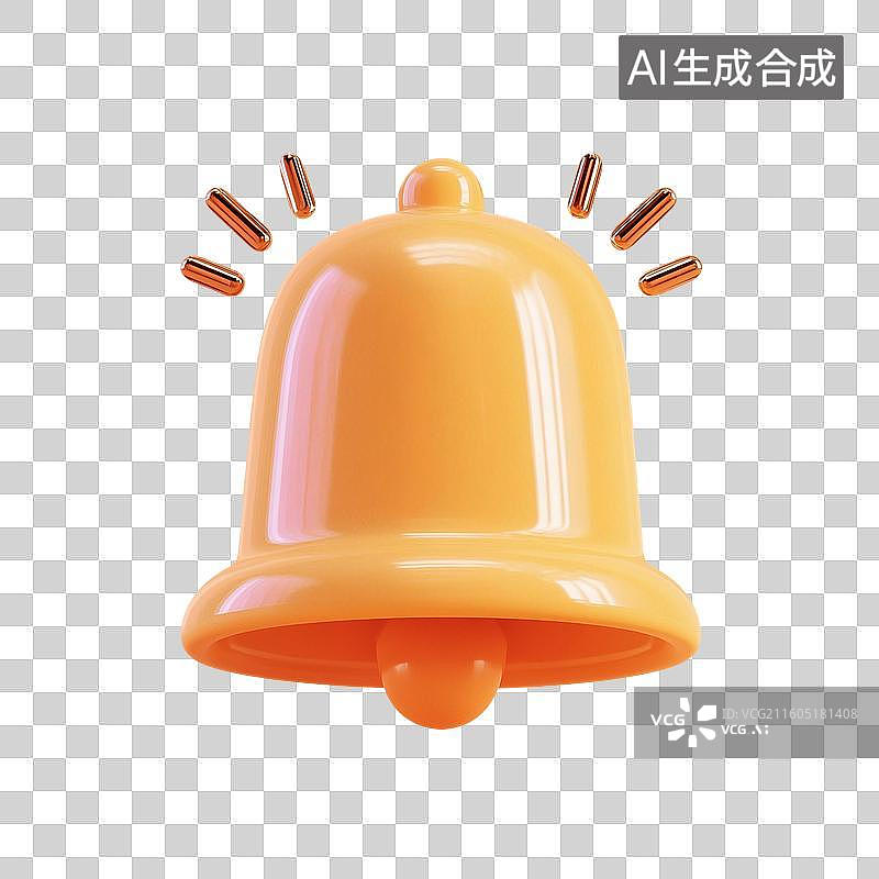 【AI数字艺术】玩具铃铛3D图标图片素材