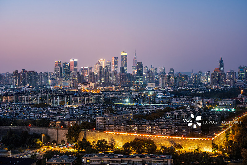 城墙里的金陵图片素材