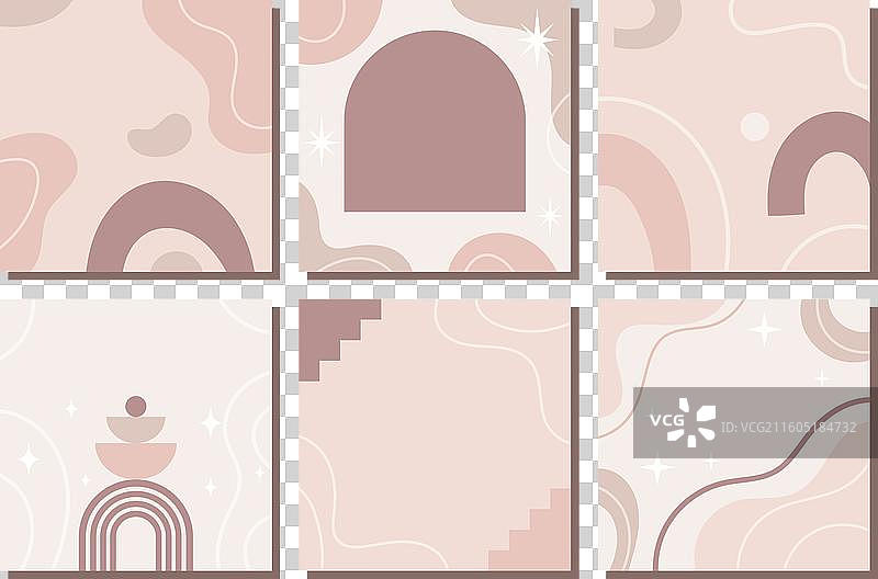 波西米亚风格的Instagram帖子合集图片素材