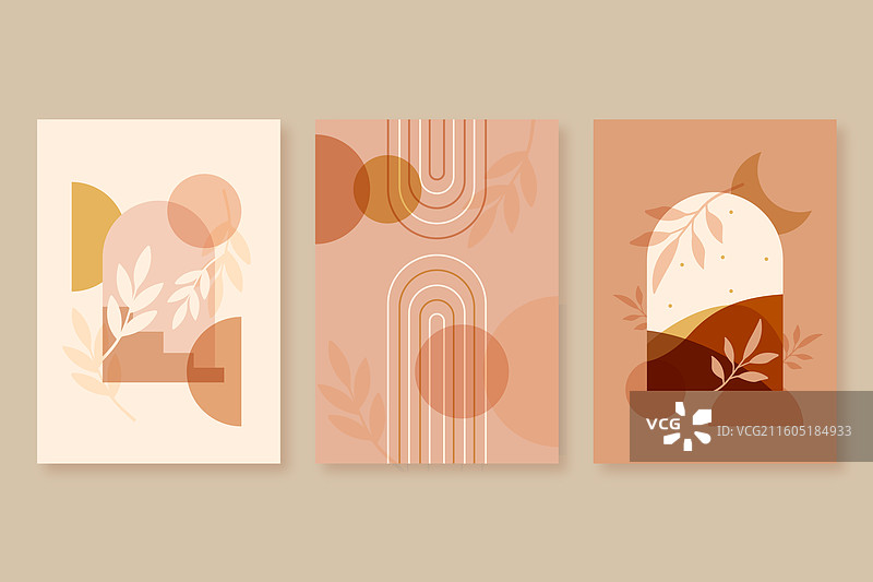 扁平化波西米亚风格封面图片素材