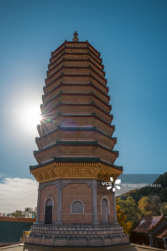 八大处灵光寺佛牙舍利塔图片素材