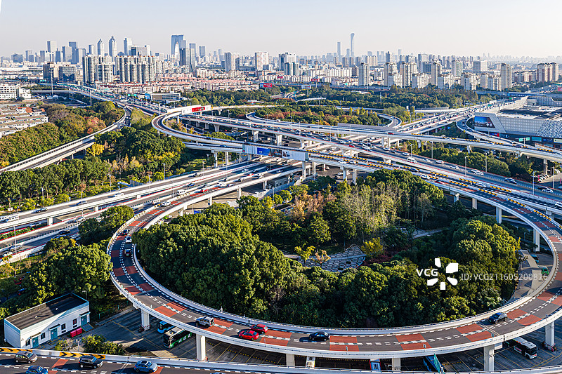 苏州东南环立交航拍图片素材
