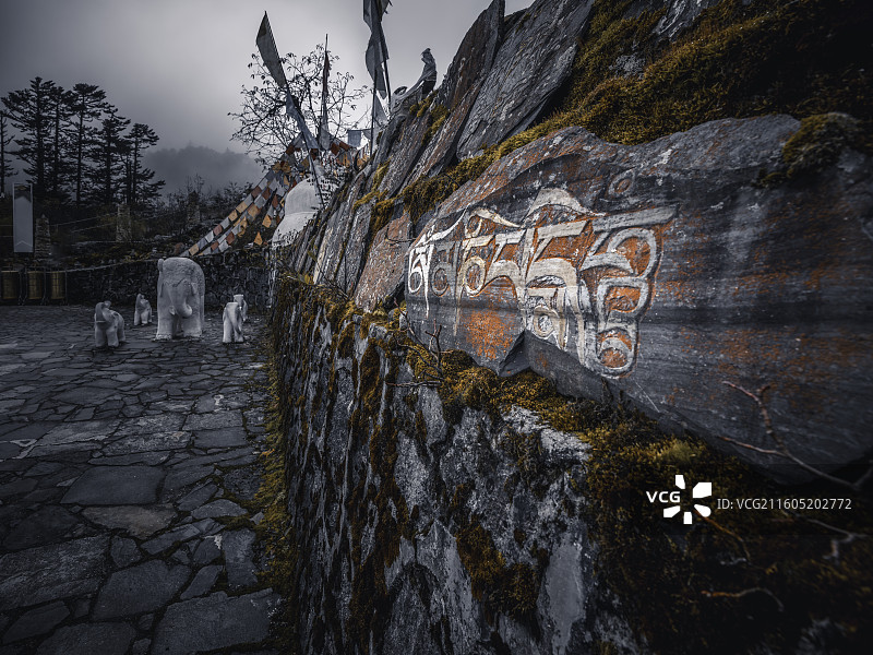 海螺沟自然风光及磨西古镇风景图片素材