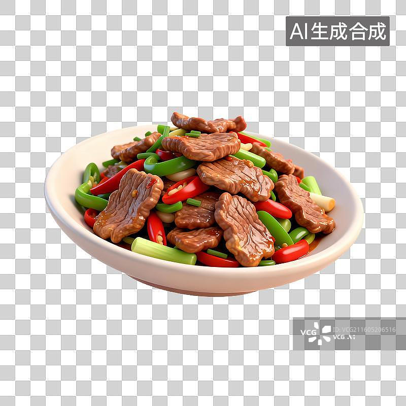 【AI数字艺术】美味的小炒黄牛肉图片素材