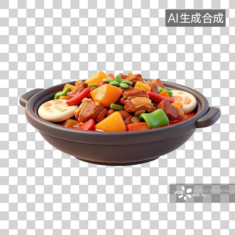 【AI数字艺术】美味的新疆大盘鸡图片素材