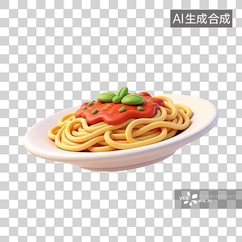 【AI数字艺术】意大利面图片素材