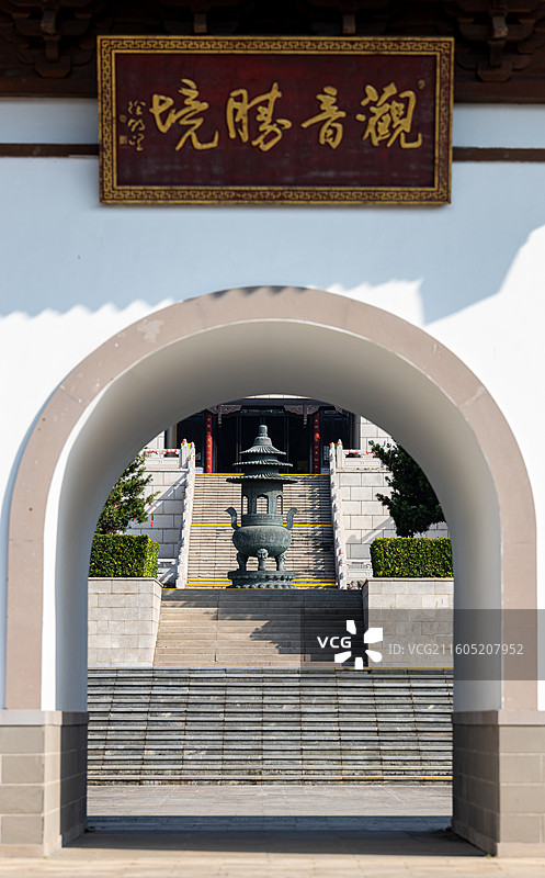 中华孝道园的古建筑图片素材