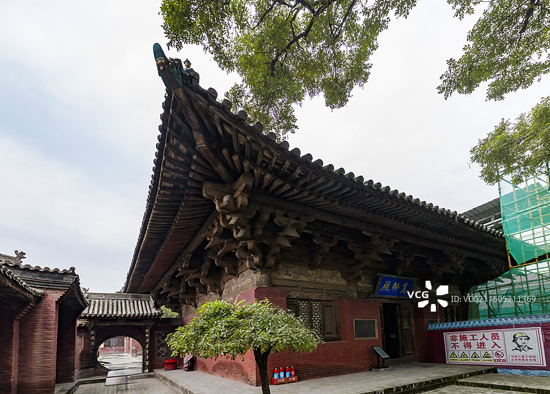 山西晋中，平遥县镇国寺，全国重点文物保护单位图片素材