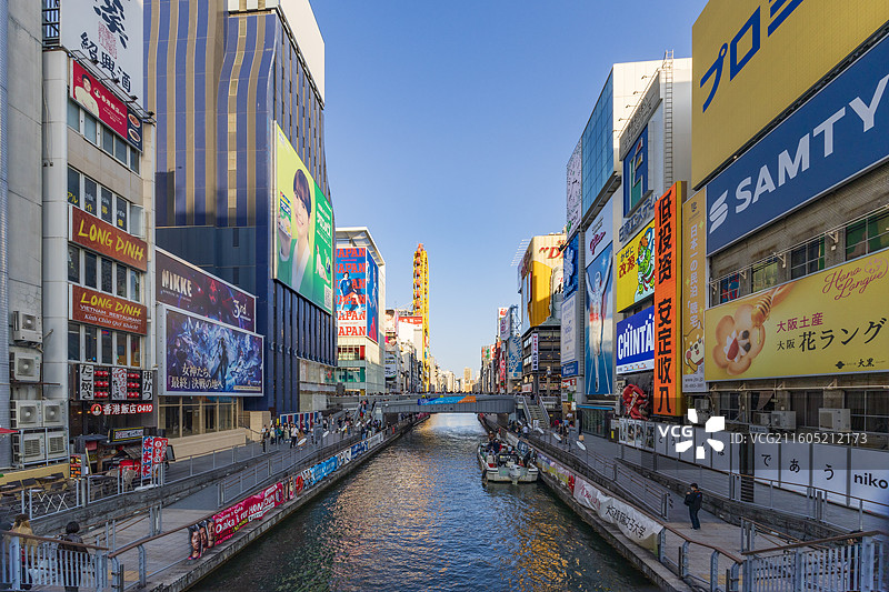 日本大阪购物街心斋桥 心斋桥筋图片素材