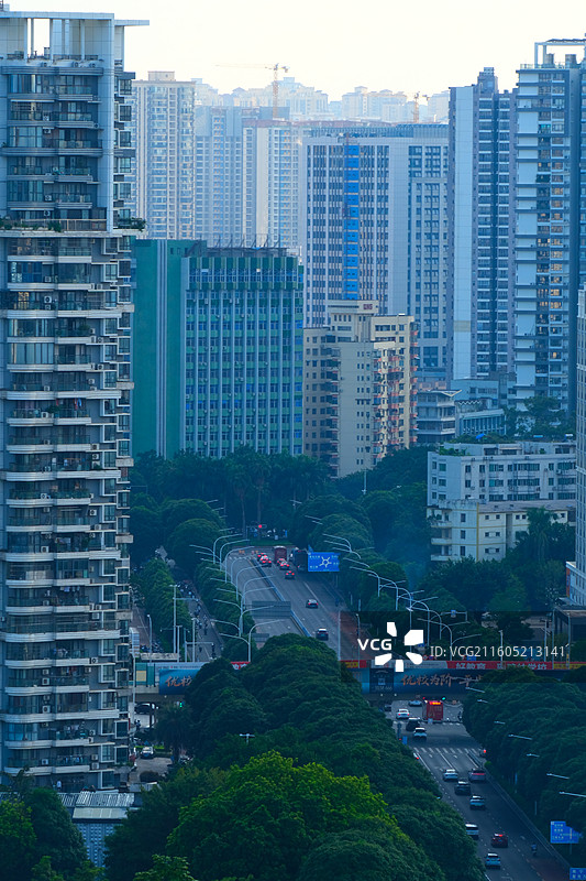广西南宁江南区城市风光图片素材