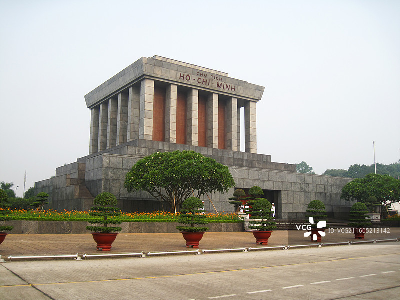 越南河内胡志明陵胡志明纪念堂图片素材