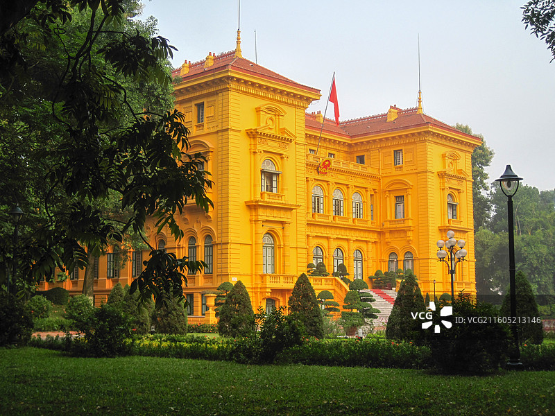 越南河内胡志明故居纪念馆图片素材