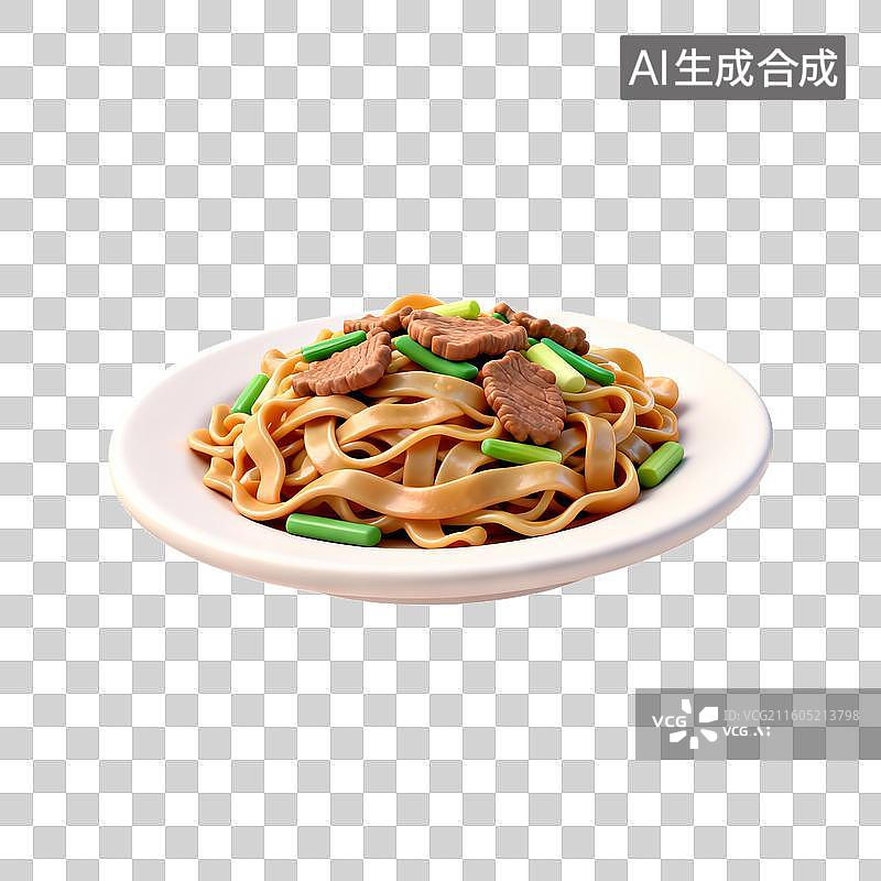 【AI数字艺术】美味的干炒牛河图片素材