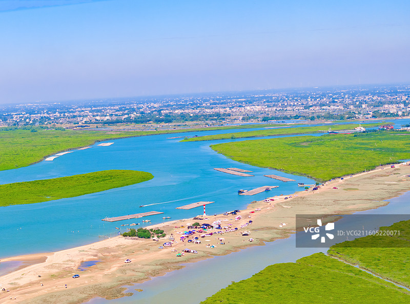 广西北海市合浦县党江镇：无人机航拍，广视觉下的党江金滩美丽风光图图片素材