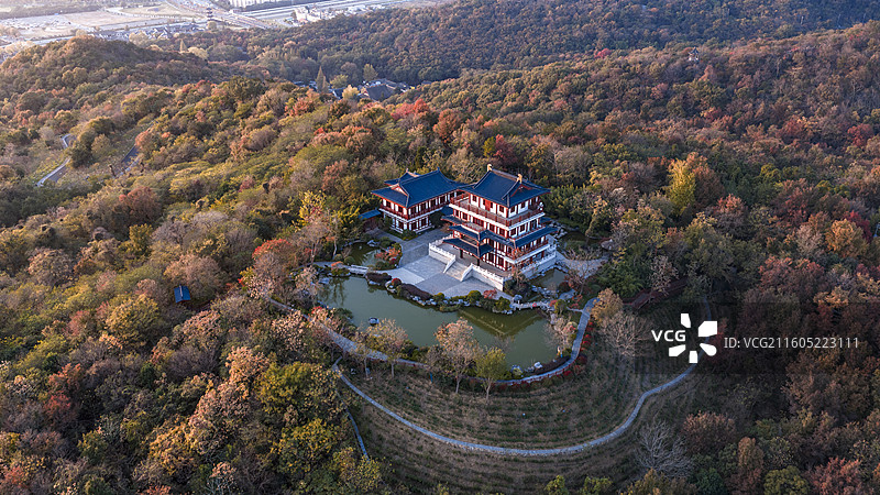 南京栖霞山红叶图片素材