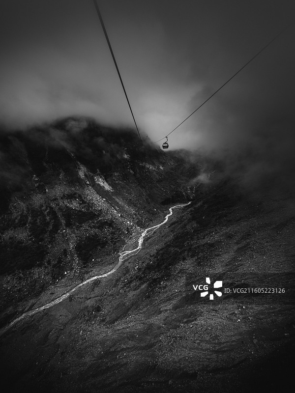 海螺沟自然风光及磨西古镇风景图片素材