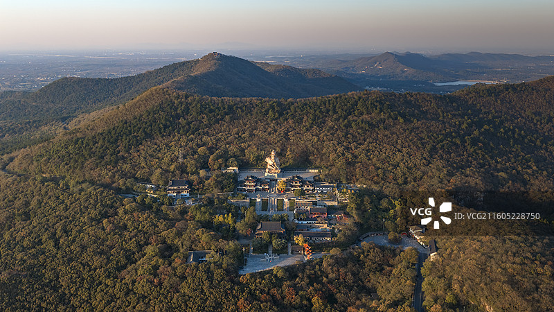 江苏镇江茅山风景区老子像图片素材