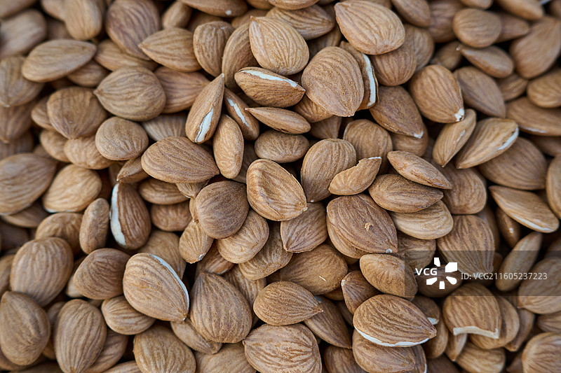 一堆杏仁的特写素材照片图片素材