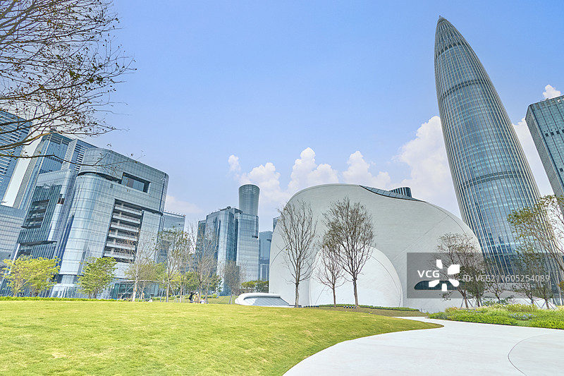深圳湾文化广场城市现代建筑图片素材