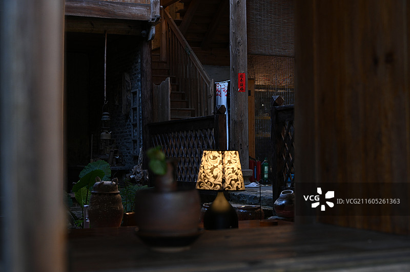 福建屏南龙潭古镇柿子图片素材