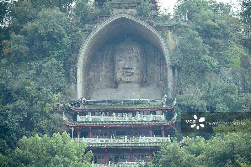 自贡荣县大佛 寺庙 景区图片素材