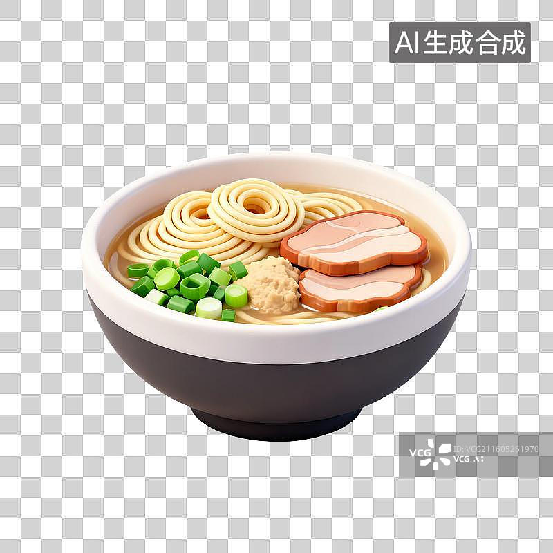 【AI数字艺术】一碗美味的日式拉面图片素材