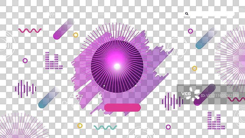 手绘多彩音乐节着陆页图片素材