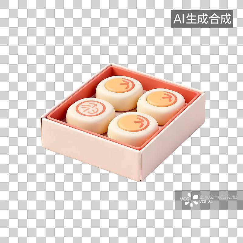 【AI数字艺术】盒装传统中国象棋棋子图片素材