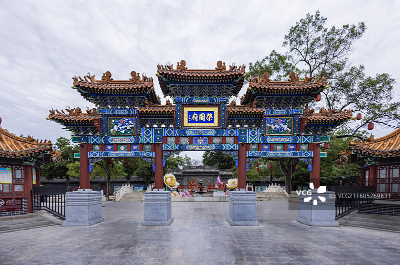 河北正定古城荣国府景观图片素材