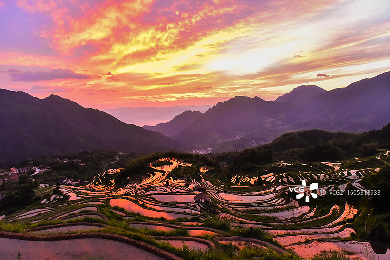 丽水云和梯田图片素材