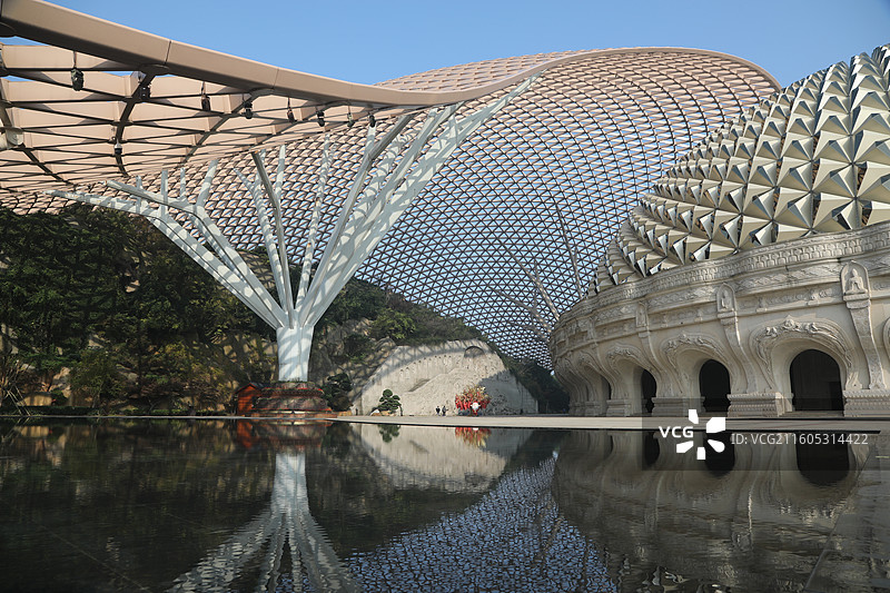 南京市牛首山夜景风光图片素材