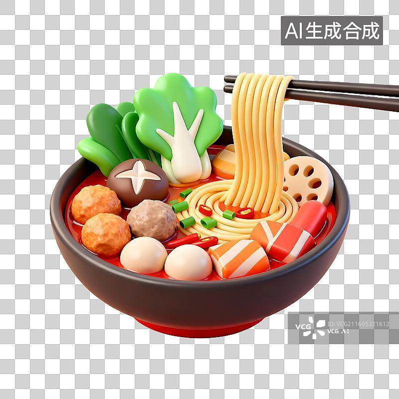 【AI数字艺术】麻辣烫图片素材