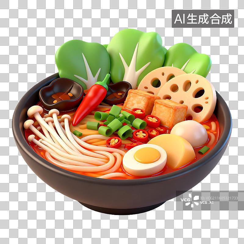 【AI数字艺术】麻辣烫图片素材