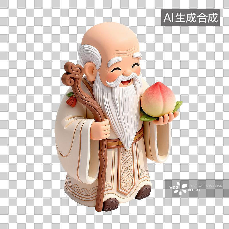 【AI数字艺术】寿星老-寿星公-老寿星图片素材