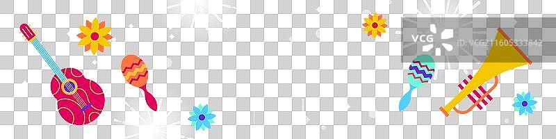 扁平化拉丁舞派对直播横幅图片素材