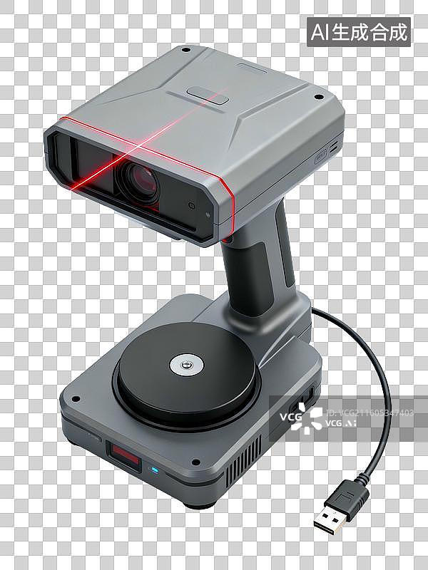 【AI数字艺术】便携式3D扫描仪图片素材
