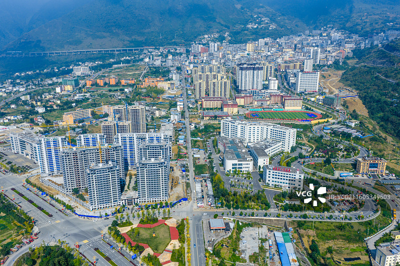 四川省凉山州雷波县城风光图片素材