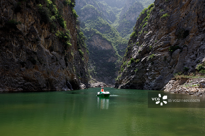 陕西泾阳县郑国渠图片素材