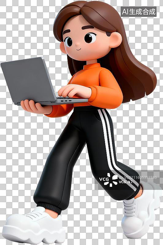 【AI数字艺术】卡通三维图形3D插画风格商务办公招聘面试职场春招校招设计元素免抠图形图片素材